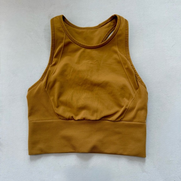 Lululemon Gold Yellow Ebb to Train Bra Size 2 - Picture 2 of 3